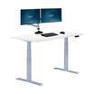 front view of desk in white background
